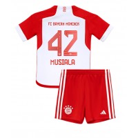 Bayern Munich Jamal Musiala #42 Heimtrikotsatz Kinder 2023-24 Kurzarm (+ Kurze Hosen)